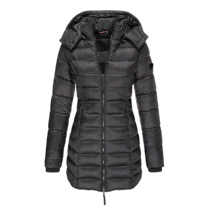 Damen Oversized Jacke Wasserabweisend Mit Kapuze