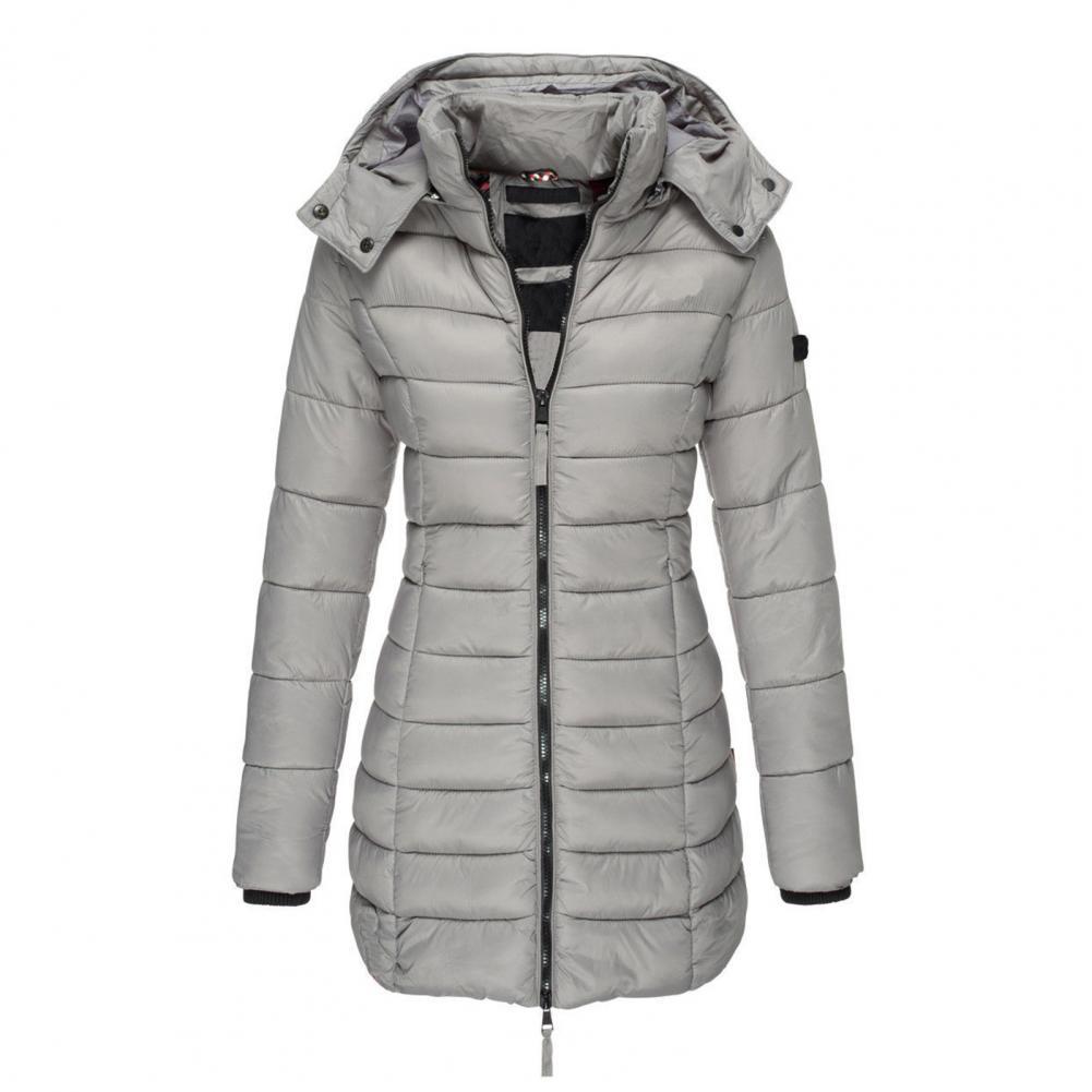 Damen Oversized Jacke Wasserabweisend Mit Kapuze