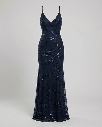Elegantes Damen Abendkleid Glitzer
