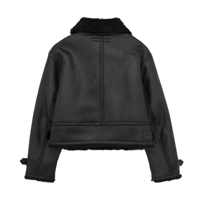 Damen Winterjacke Wattiert Kunstfellkragen