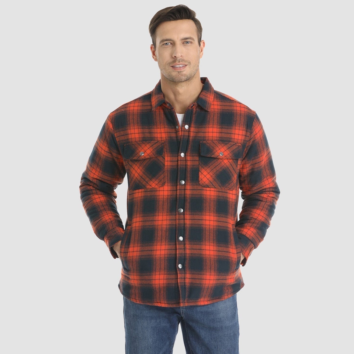 Herren Modische Lederjacke
