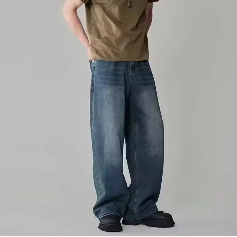 Herren Baggy Jeans Vintage-Stil