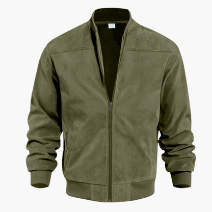 Herren Wildleder Bomberjacke Lässig