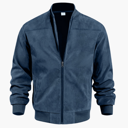 Herren Wildleder Bomberjacke Lässig