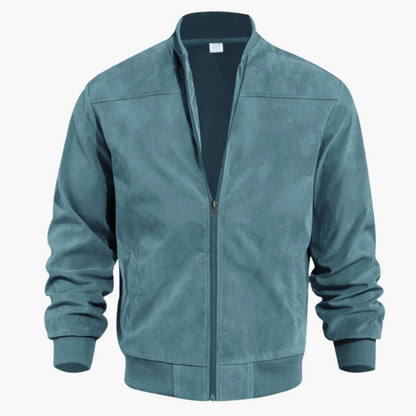 Herren Wildleder Bomberjacke Lässig