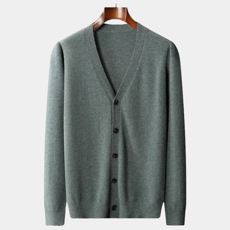 Herren Cardigan Strick Leichtgewichtig Klassisch