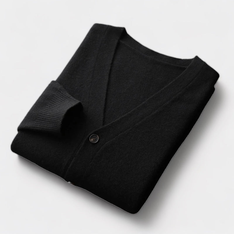 Herren Cardigan Strick Leichtgewichtig Klassisch