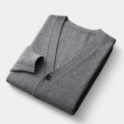 Herren Cardigan Strick Leichtgewichtig Klassisch