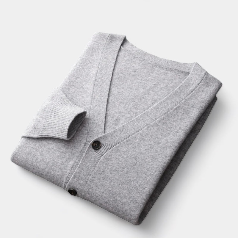 Herren Cardigan Strick Leichtgewichtig Klassisch