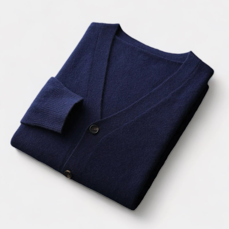 Herren Cardigan Gestrickt Klassisches Knopfdesign Leichtgewicht
