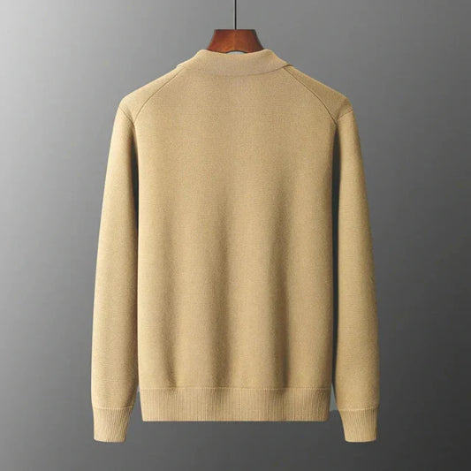 Herren Cardigan Tailliert Mit Knöpfen Vielseitig - Norvielle