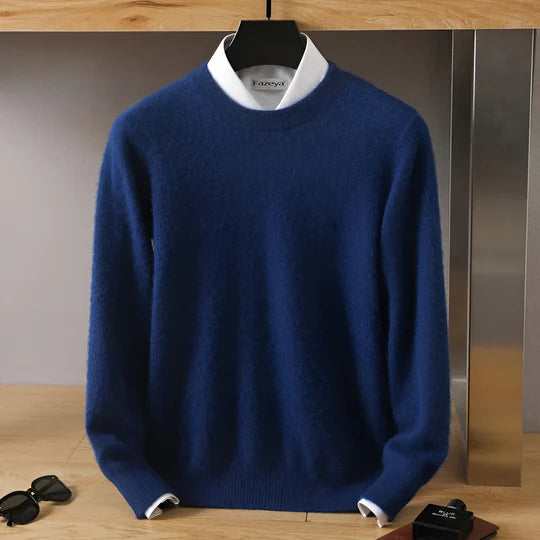 Herren Cashmere Pullover O-Ausschnitt Leichtgewicht