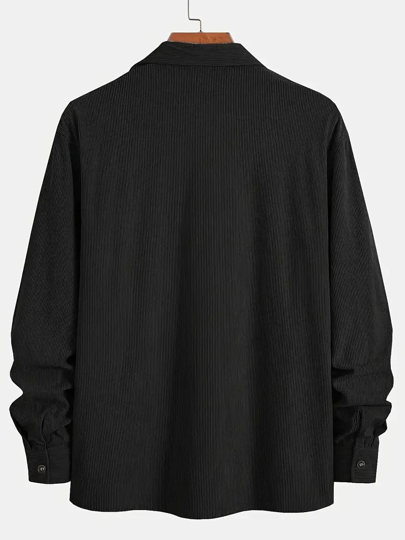 Herren Cordjacke Lässiger Schnitt Mit Taschen