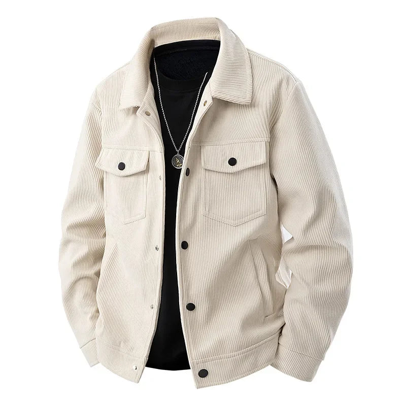 Norvielle Herren Corduroy-Jacke Leicht