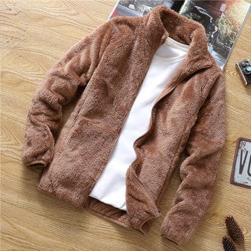 Herren Fleecejacke Slim Fit Winterjacke