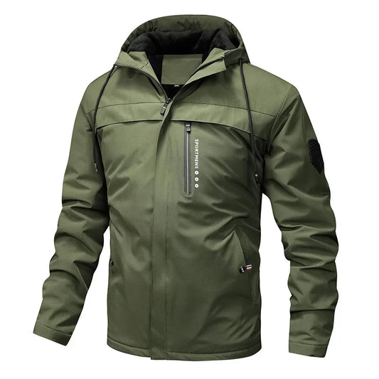 Herren Winterfleecejacke Sportlicher Kapuzenstil - Norvielle