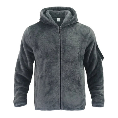 Norvielle Herren Winterfleecejacke Wasserdicht Mit Kapuze