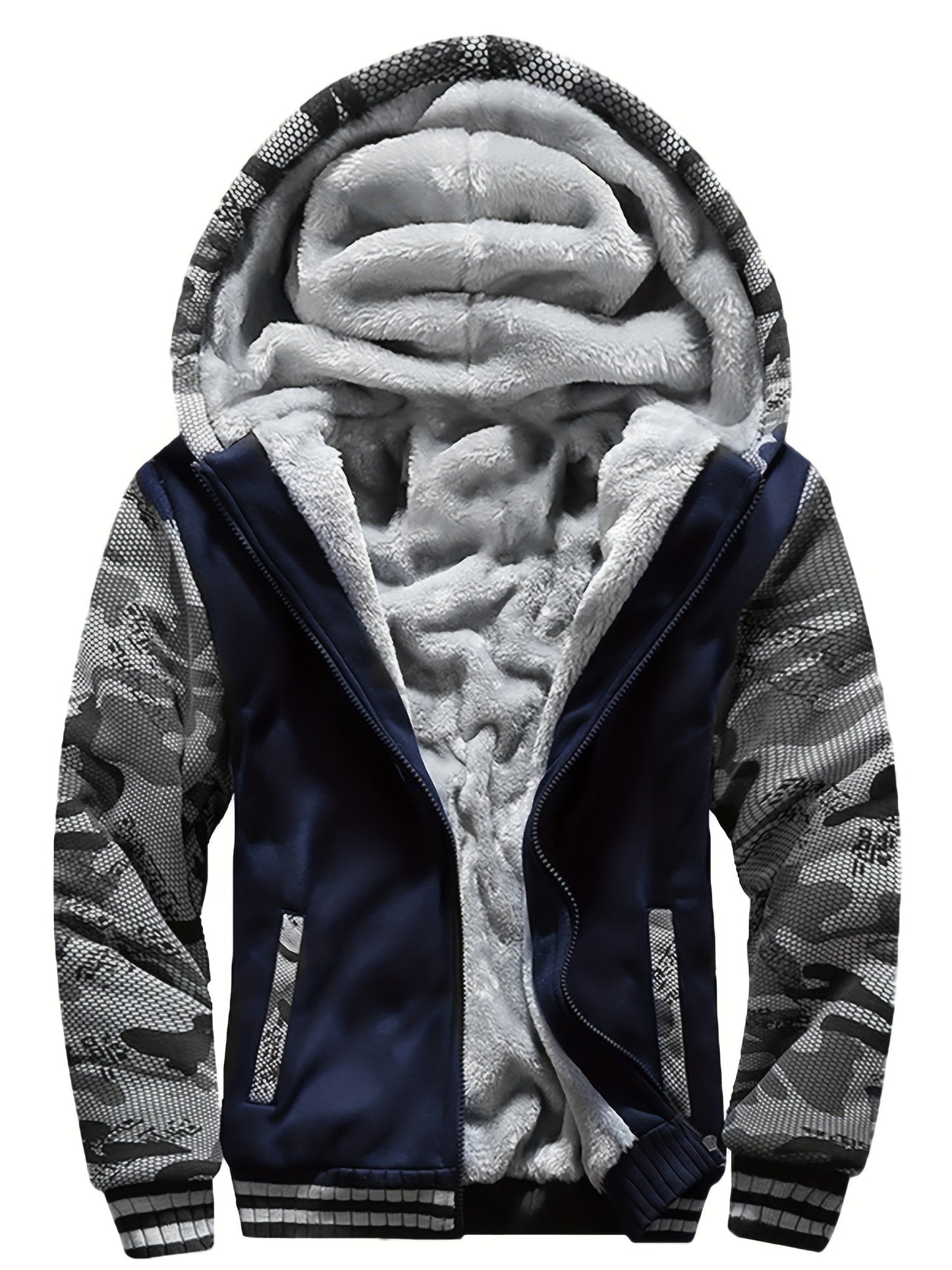 Herren Fleecejacke Winddicht Lässig Normale Passform