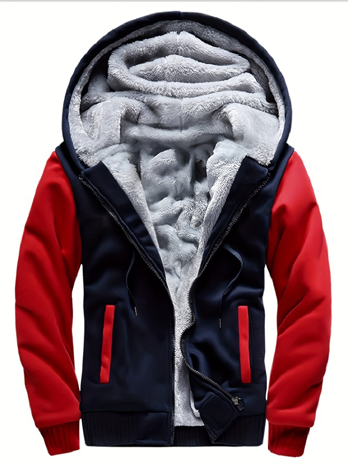 Herren Fleecejacke Winddicht Lässig Normale Passform