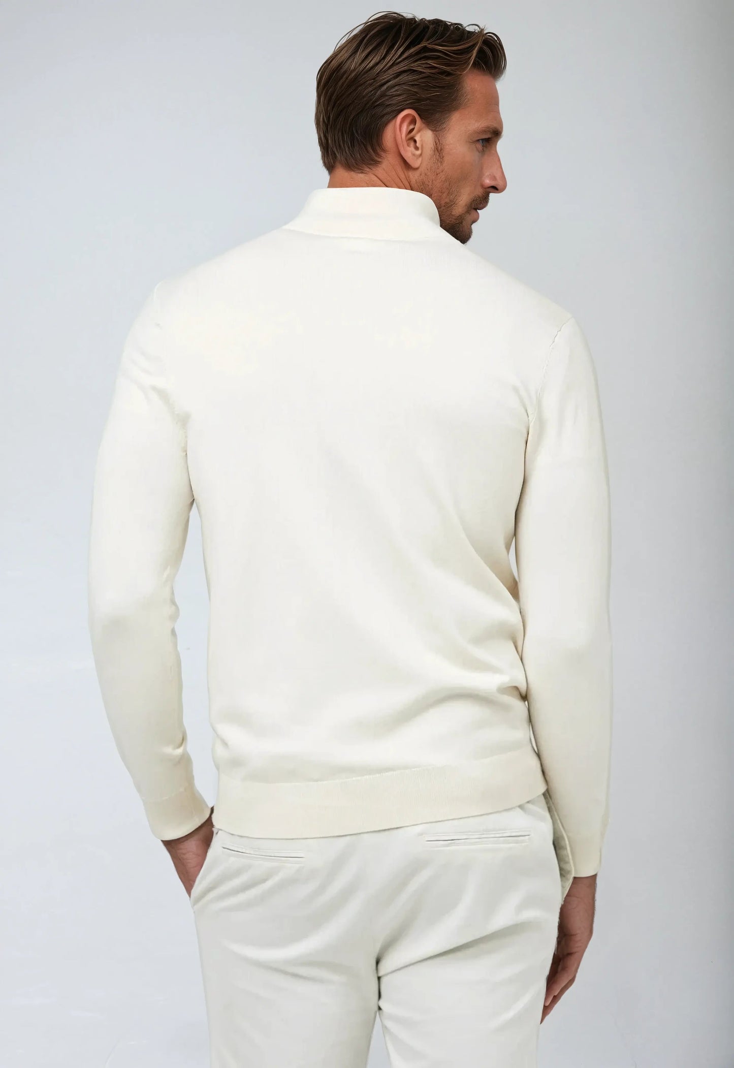 Hagen Herren Pullover Reißverschluss Kragen Lässig