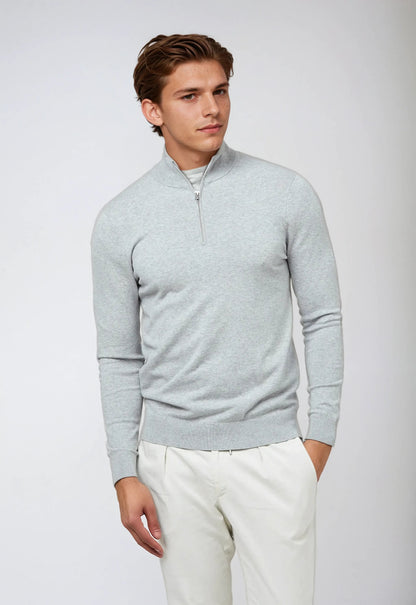 Hagen Herren Pullover Reißverschluss Kragen Lässig