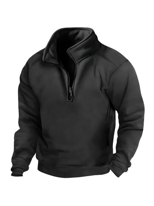 Herren Sweatshirt Halfzip Winter Fit - Norvielle
