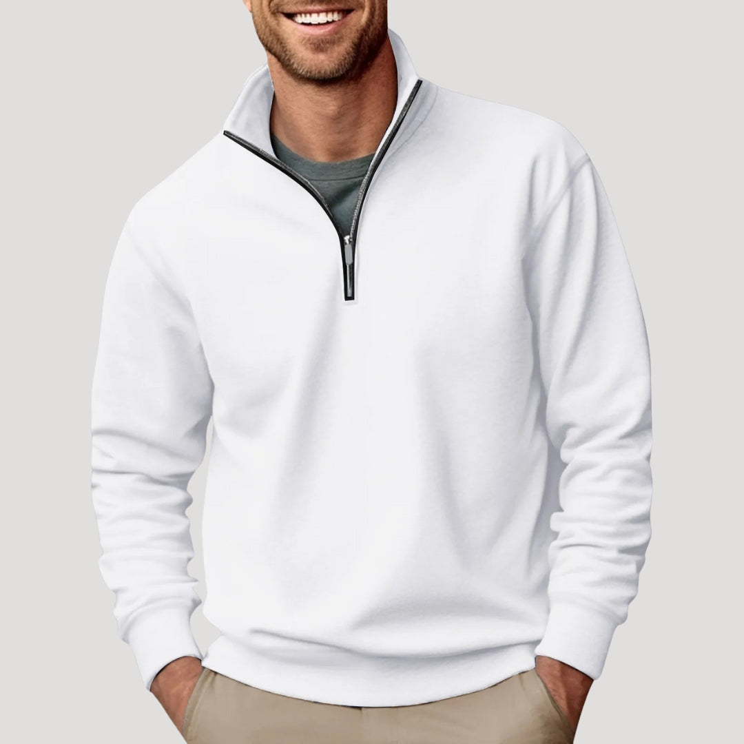 Herren Klassischer Pullover Viertelreißverschluss - Norvielle