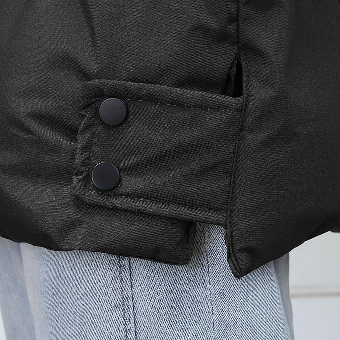 Herren Pufferjacke Mit Kapuze Gepolstert Winter