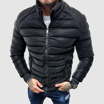 Herren Steppjacke Slim Fit Schwarz - Norvielle