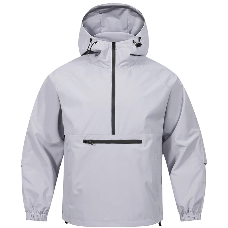 Norvielle Herren Softshell-Jacke Leicht Kapuze Beige