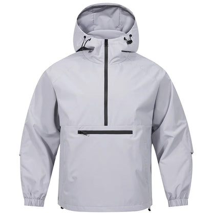 Norvielle Herren Softshell-Jacke Leicht Kapuze Beige