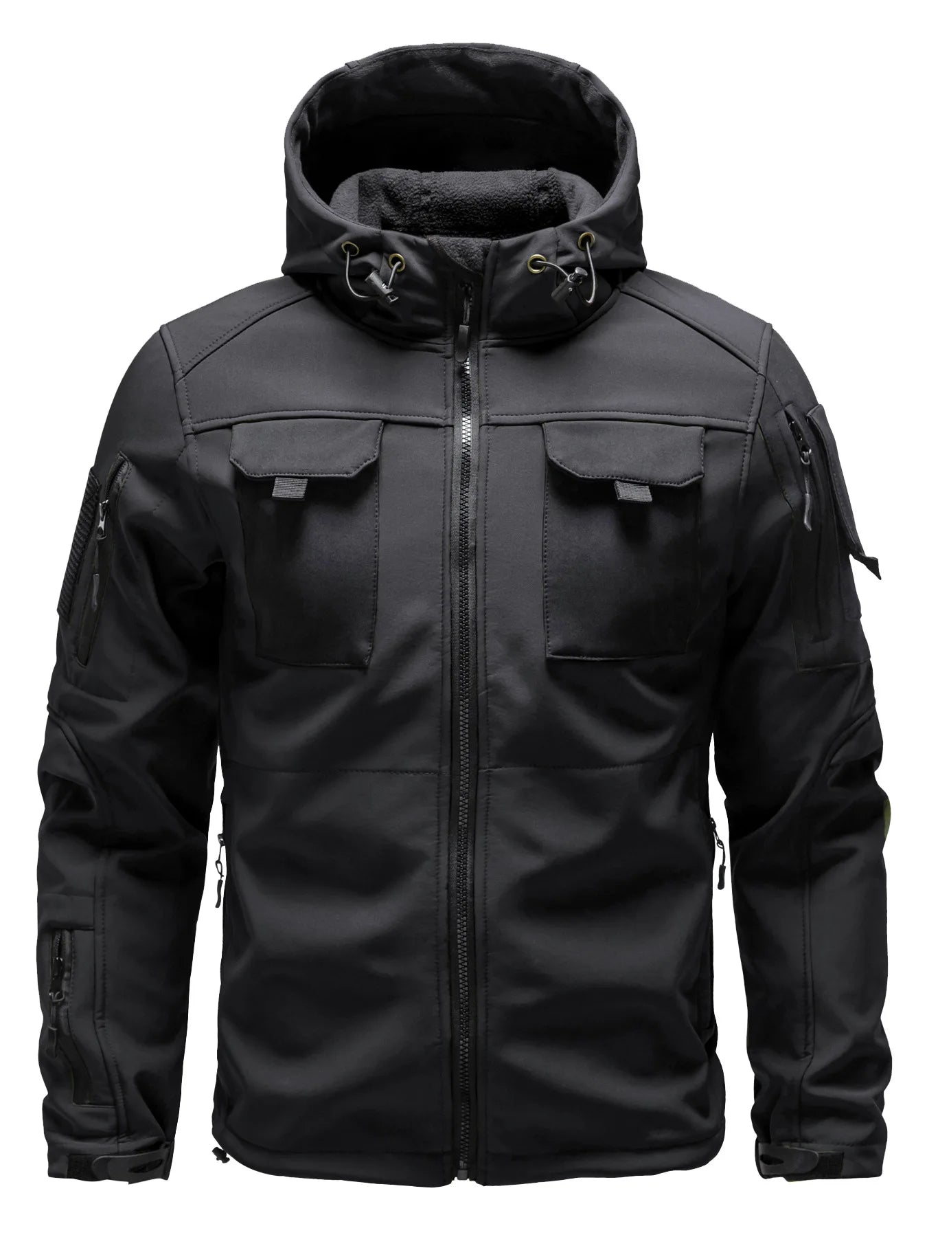 Herren Winter Softshell-Jacke Mit Kapuze Wasserabweisend