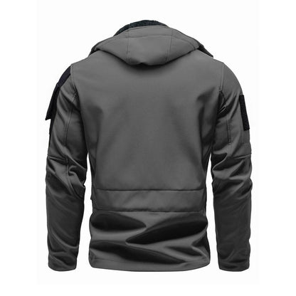 Herren Winter Softshell-Jacke Mit Kapuze Wasserabweisend