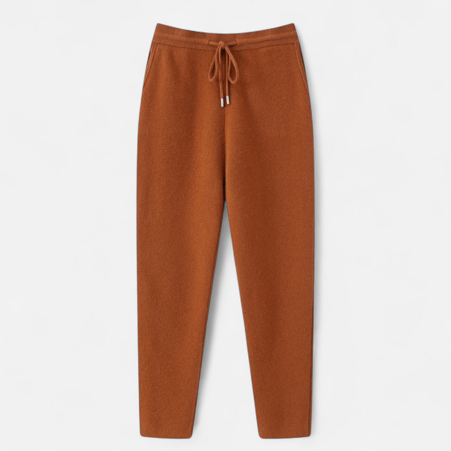 Herrenhose Slim Fit Hohe Taille Vollständig Strick