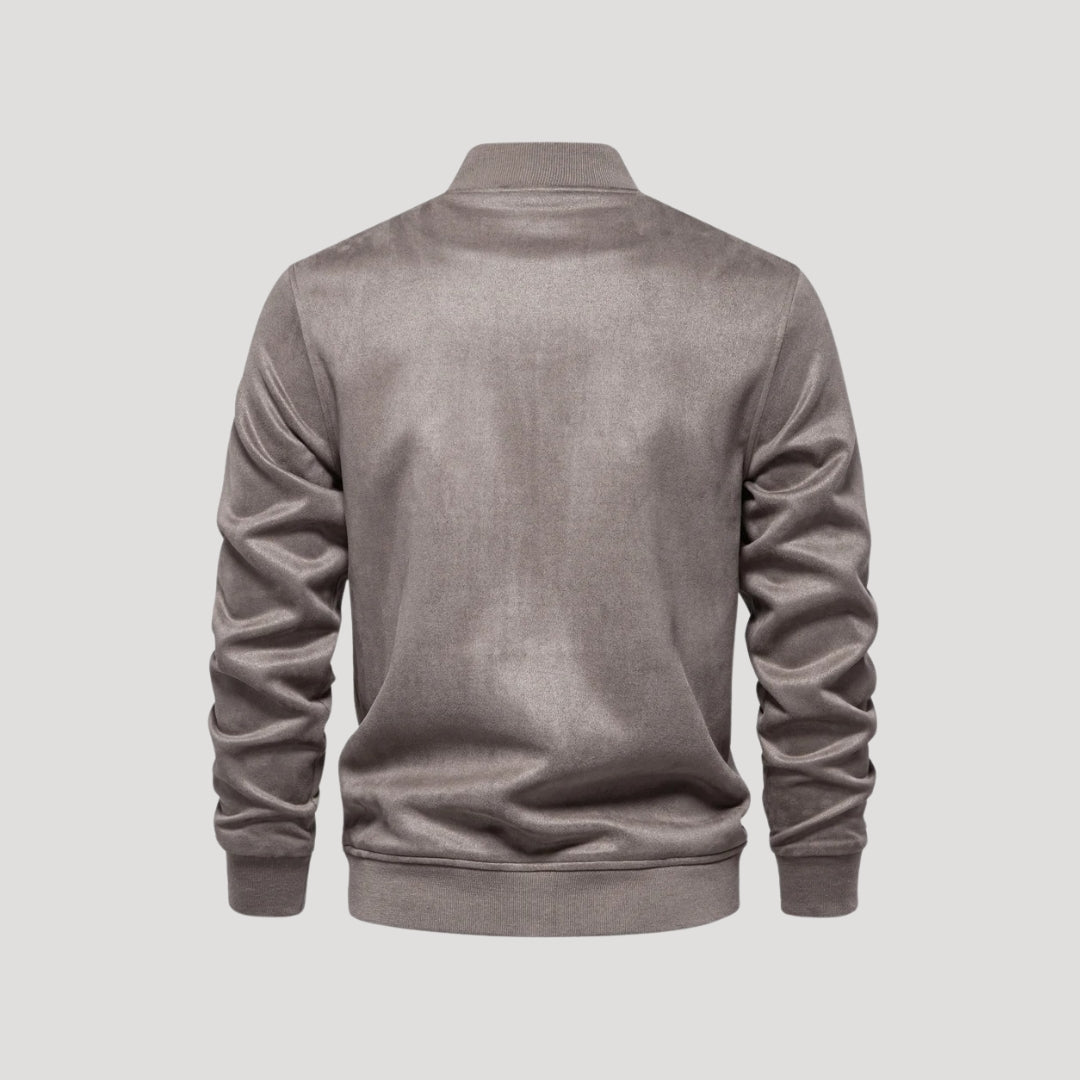 Herren Lederjacke Winter Bomber Außenmantel