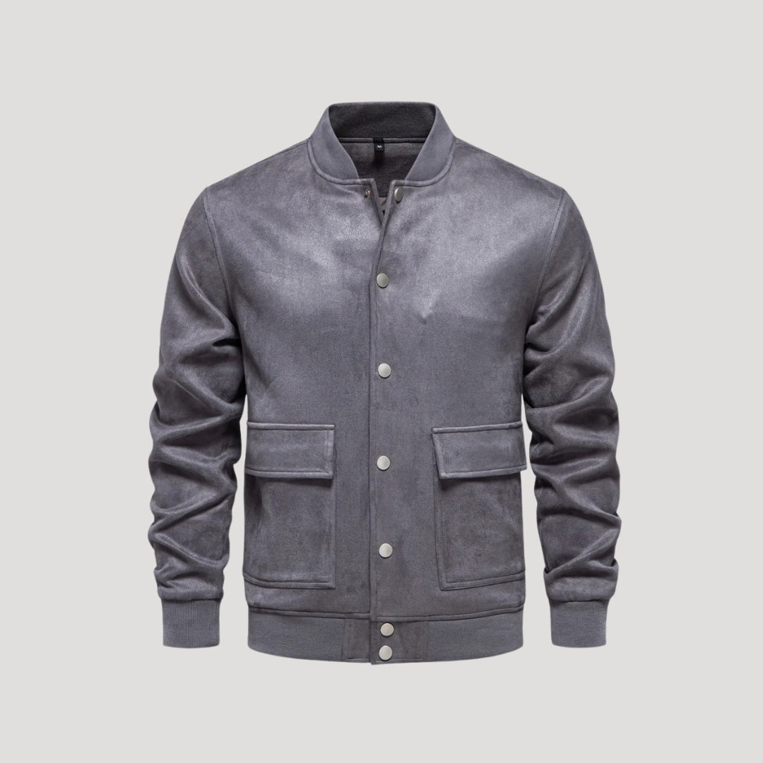 Herren Lederjacke Winter Bomber Außenmantel