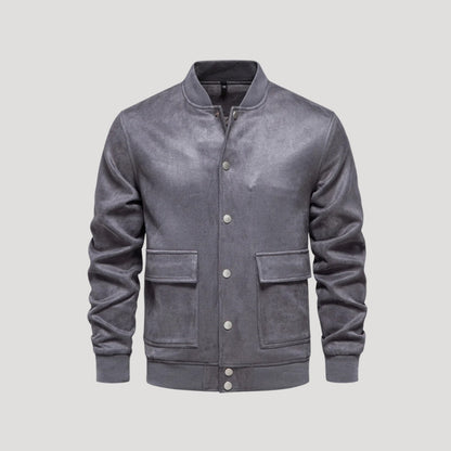 Herren Lederjacke Winter Bomber Außenmantel