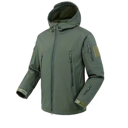 Herren Wasserdichte Fleecejacke Kapuzenjacke