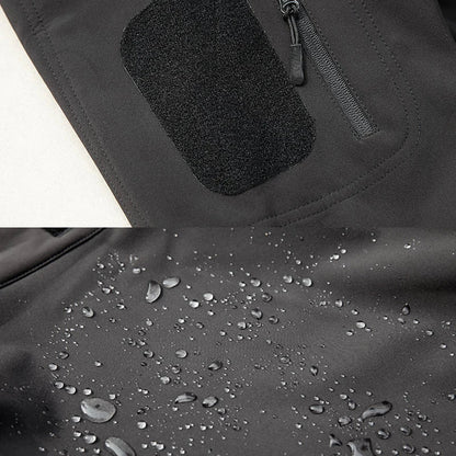 Herren Wasserdichte Fleecejacke Kapuzenjacke