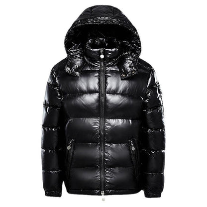 Herren Wasserdichte Pufferjacke Winterdaunenjacke