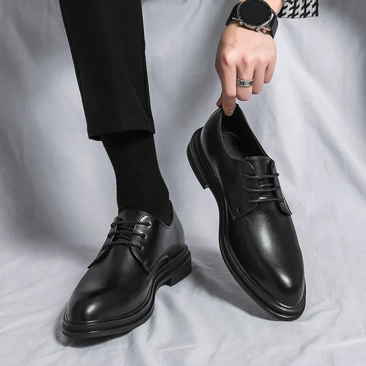 Herren Derby-Schuhe Hochzeit Schwarz - Eveloria