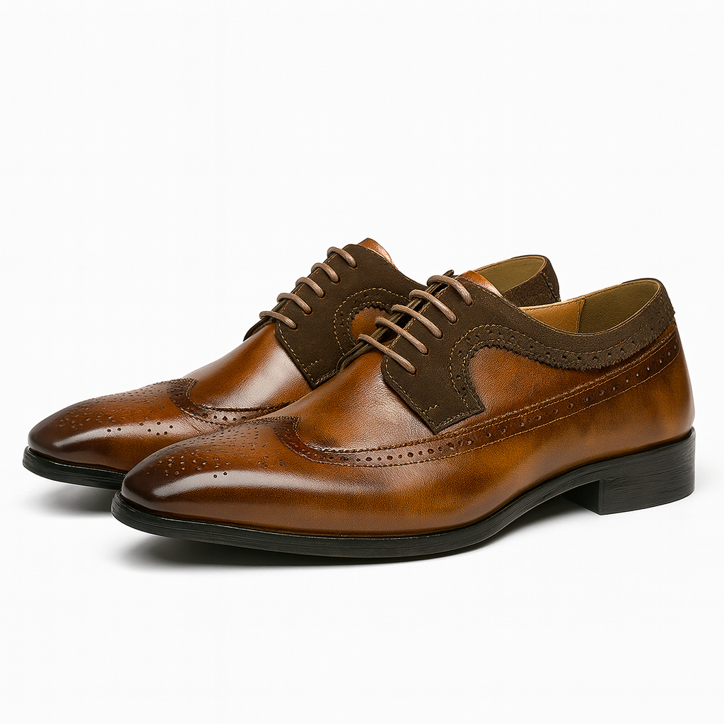 Eamon Herren Oxford Schuhe Klassisch Leder Schwarz - Norvielle