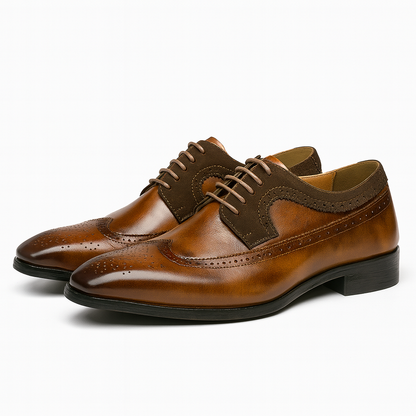 Eamon Herren Oxford Schuhe Klassisch Leder Schwarz - Norvielle