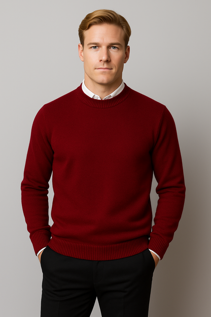 Herren Pullover Klassisch Rundhals Frühling Christian