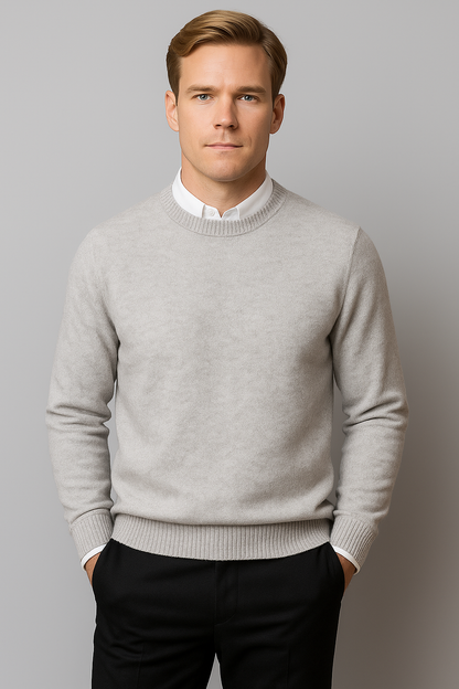Herren Pullover Klassisch Rundhals Frühling Christian