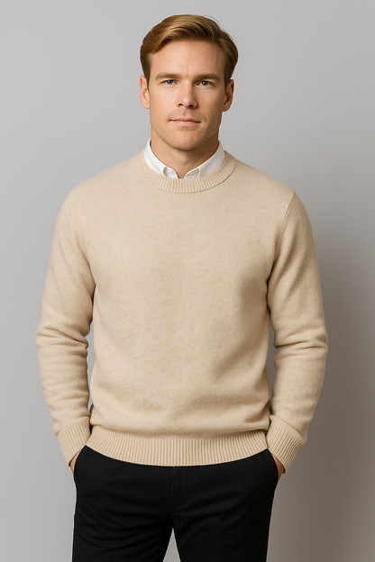 Herren Pullover Klassisch Rundhals Frühling Christian