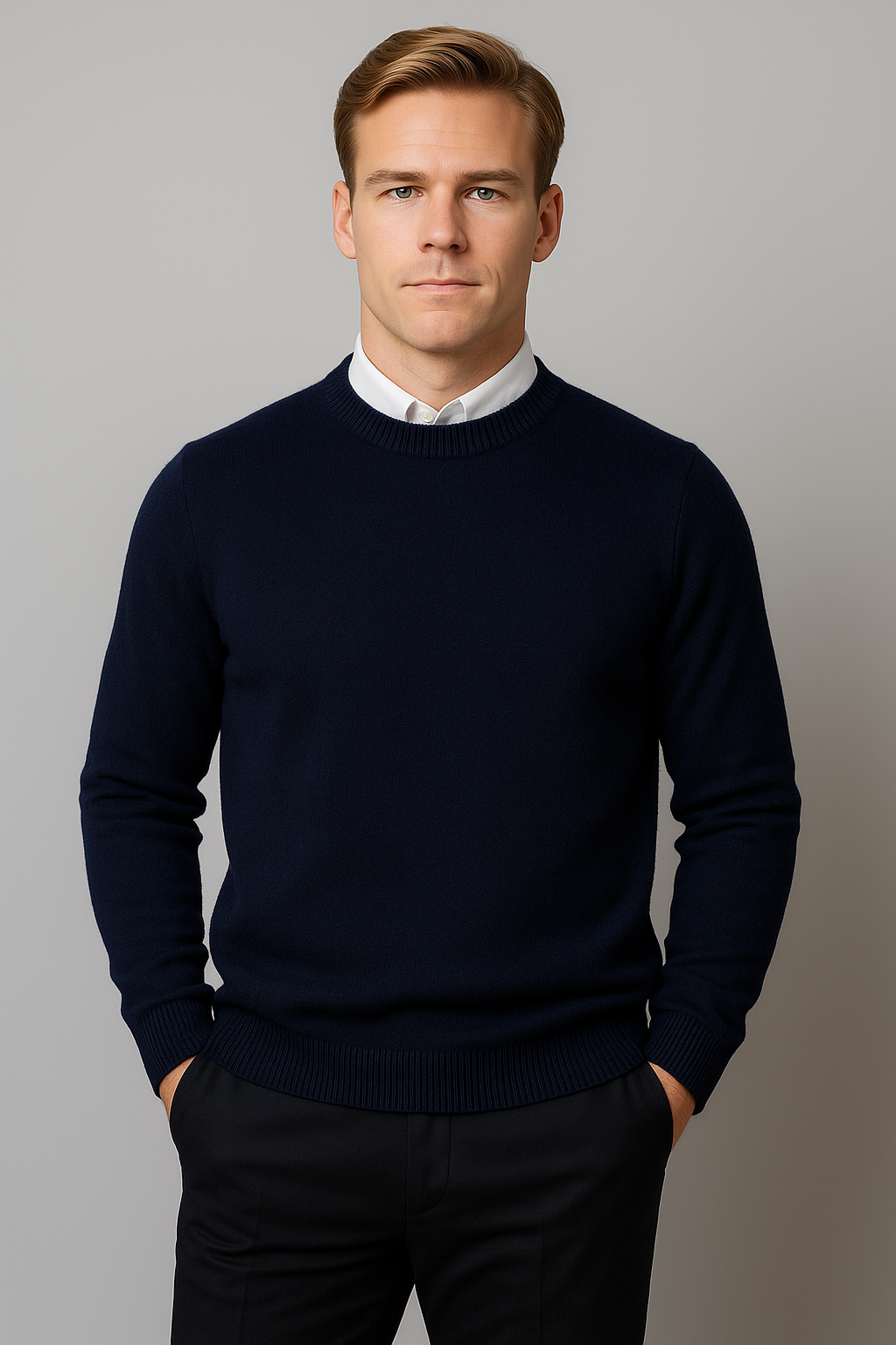 Herren Pullover Klassisch Rundhals Frühling Christian