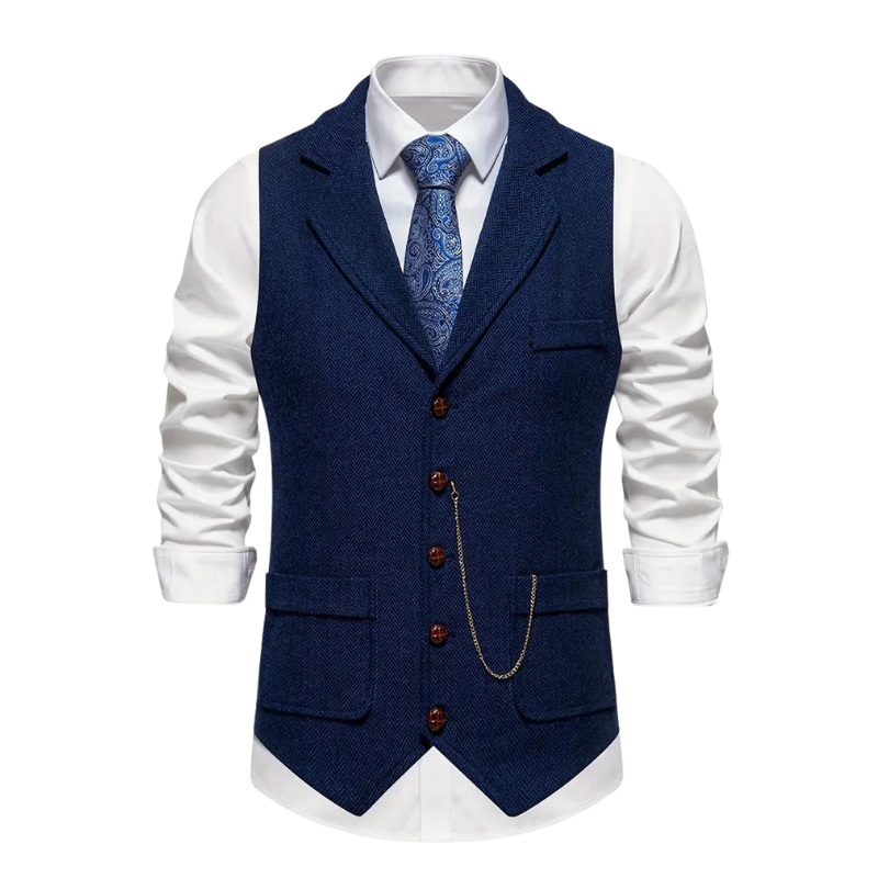 Herren Formelle Weste Reverskragen