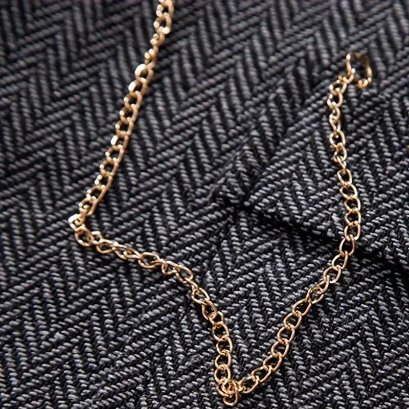 Herren Klassische Tweed Weste mit Revers Elegant