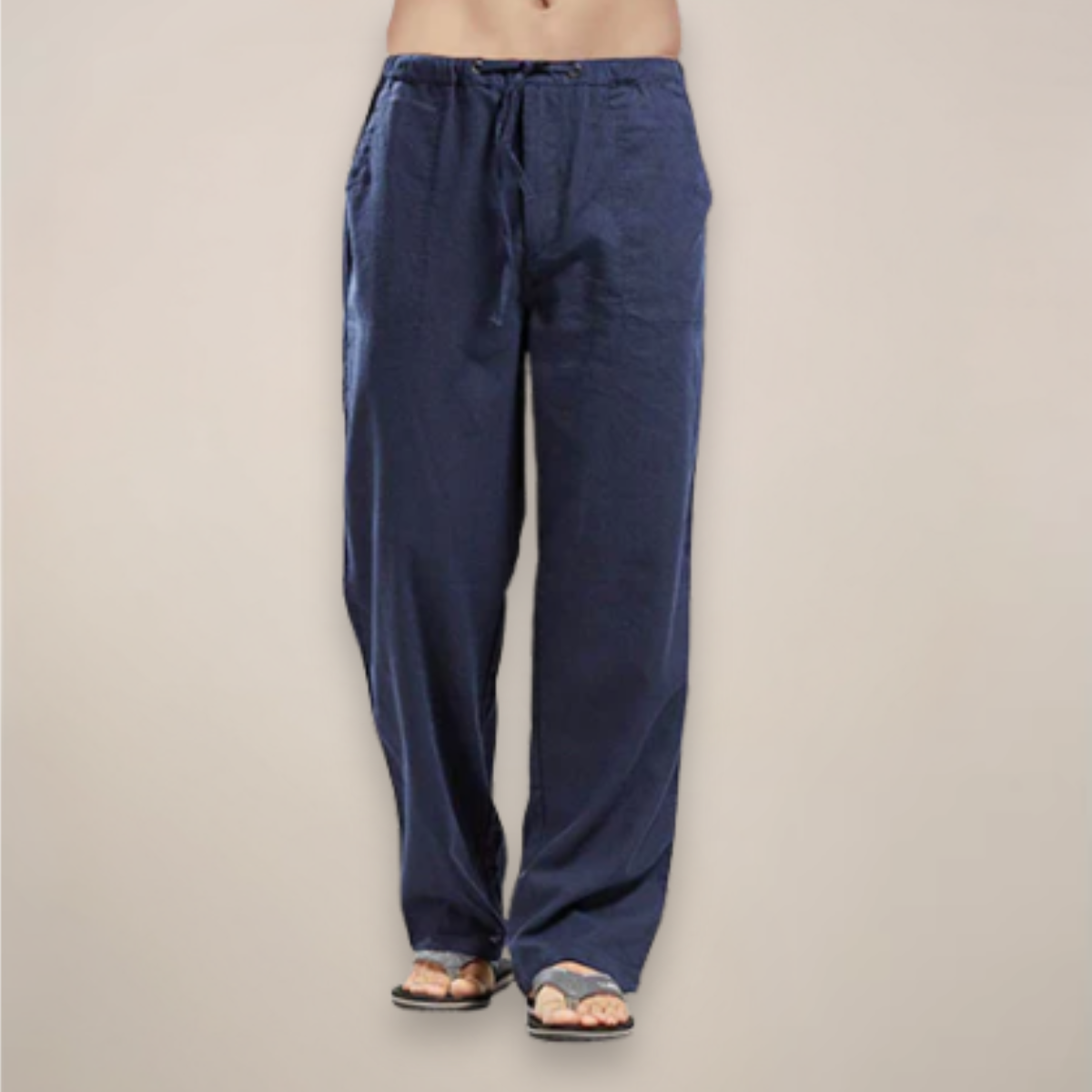 Herren Relaxed Fit Hose Kordelzug Casual